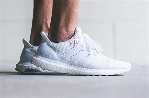 mens white adidas ultra boost|all white ultra boost men's.